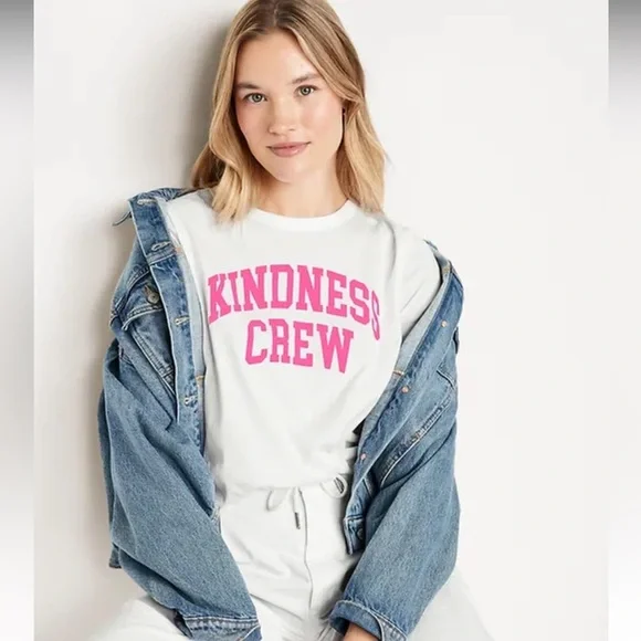 Kindness Crew NWT - old navy - short sleeve shirt - Picture 1 of 4
